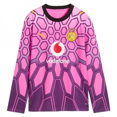 Camisetas Borussia Dortmund Segunda Portero 2026/27 Manga Larga Rosa - Hombre Camisetas Borussia Dortmund Segunda Portero 2026/27 Manga Larga Rosa - Hombre