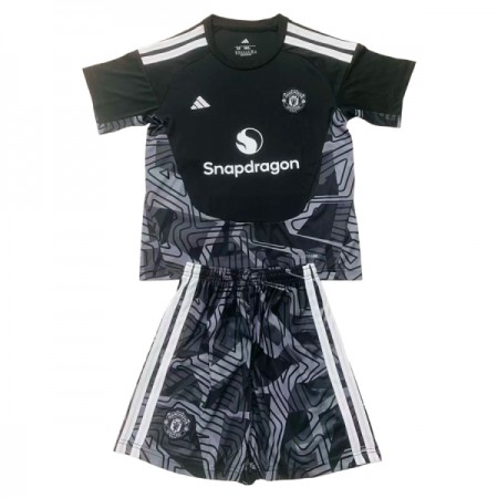 Camisetas Manchester United Portero 2026/27 Negra - Niño (+ Pantalones)