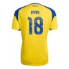 Camisetas Suecia Ayari 18 Primera Copa Mundial 2026 - Hombre Camisetas Suecia Ayari 18 Primera Copa Mundial 2026 - Hombre