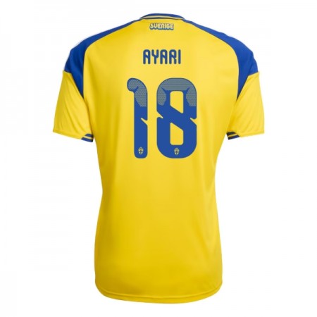 Camisetas Suecia Ayari 18 Primera Copa Mundial 2026 - Hombre Camisetas Suecia Ayari 18 Primera Copa Mundial 2026 - Hombre