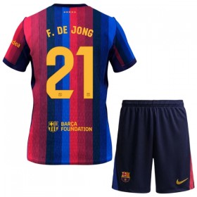 Camisetas FC Barcelona Frenkie de Jong 21 Primera 2026/27 - Niño (+ Pantalones)