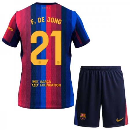 Camisetas FC Barcelona Frenkie de Jong 21 Primera 2026/27 - Niño (+ Pantalones) Camisetas FC Barcelona Frenkie de Jong 21 Primera 2026/27 - Niño (+ Pantalones)