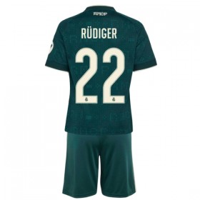 Camisetas Real Madrid Rudiger 22 Segunda 2026/27 - Niño (+ Pantalones)