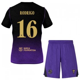 Camisetas FC Barcelona Rodrigo 16 Segunda 2026/27 - Niño (+ Pantalones)
