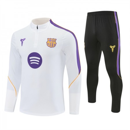 Barcelona Sudadera De Entrenamiento 2026/27 Blanca Quarter-Zip - Hombre Barcelona Sudadera De Entrenamiento 2026/27 Blanca Quarter-Zip - Hombre