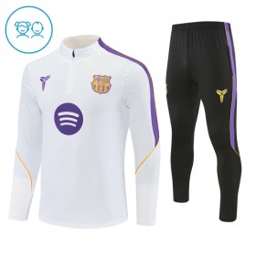 Barcelona Sudadera De Entrenamiento 2026/27 Blanca Quarter-Zip - Niño