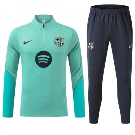 Barcelona Sudadera De Entrenamiento 2026/27 Verde Quarter-Zip - Hombre
