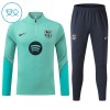 Barcelona Sudadera De Entrenamiento 2026/27 Verde Quarter-Zip - Niño Barcelona Sudadera De Entrenamiento 2026/27 Verde Quarter-Zip - Niño