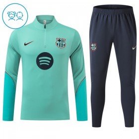 Barcelona Sudadera De Entrenamiento 2026/27 Verde Quarter-Zip - Niño