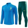 Brasil Sudadera De Entrenamiento 2026/27 Azul Quarter-Zip - Hombre Brasil Sudadera De Entrenamiento 2026/27 Azul Quarter-Zip - Hombre