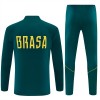 Brasil Sudadera De Entrenamiento 2026/27 Verde Quarter-Zip - Hombre