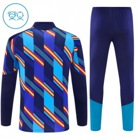 España Sudadera De Entrenamiento 2026/27 Azul Quarter-Zip - Niño