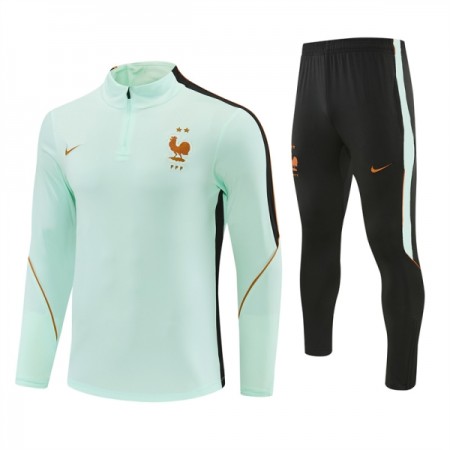Francia Sudadera De Entrenamiento 2026/27 Blanca Quarter-Zip - Hombre Francia Sudadera De Entrenamiento 2026/27 Blanca Quarter-Zip - Hombre