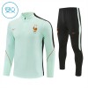 Francia Sudadera De Entrenamiento 2026/27 Blanca Quarter-Zip - Niño Francia Sudadera De Entrenamiento 2026/27 Blanca Quarter-Zip - Niño