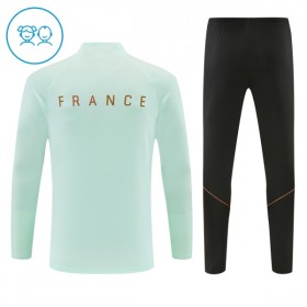 Francia Sudadera De Entrenamiento 2026/27 Blanca Quarter-Zip - Niño