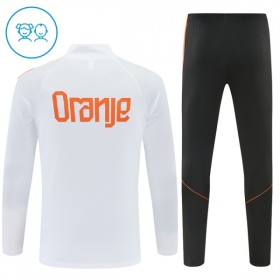 Países Bajos Sudadera De Entrenamiento 2026/27 Blanca Quarter-Zip - Niño