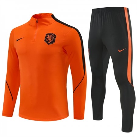 Países Bajos Sudadera De Entrenamiento 2026/27 Naranja Quarter-Zip - Hombre Países Bajos Sudadera De Entrenamiento 2026/27 Naranja Quarter-Zip - Hombre