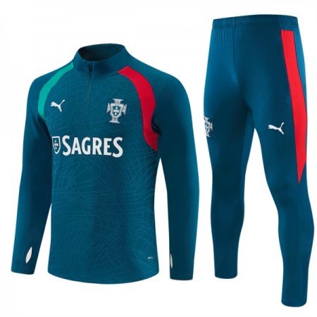 Portugal Sudadera De Entrenamiento 2026/27 Azul Quarter-Zip - Hombre
