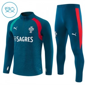 Portugal Sudadera De Entrenamiento 2026/27 Azul Quarter-Zip - Niño