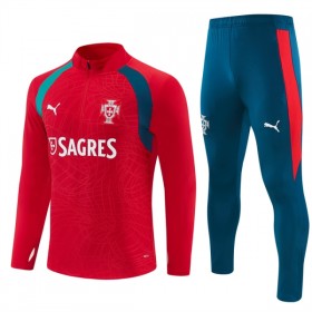 Portugal Sudadera De Entrenamiento 2026/27 Roja Quarter-Zip - Hombre