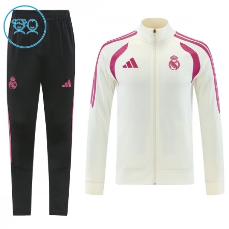 Real Madrid Chaqueta De Entrenamiento Trajes 2026/27 Blanca - Niño Real Madrid Chaqueta De Entrenamiento Trajes 2026/27 Blanca - Niño