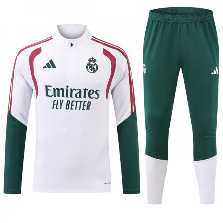 Real Madrid Sudadera De Entrenamiento 2026/27 Blanca Quarter-Zip - Hombre Real Madrid Sudadera De Entrenamiento 2026/27 Blanca Quarter-Zip - Hombre