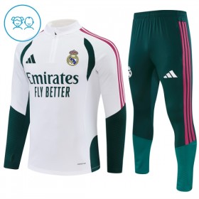Real Madrid Sudadera De Entrenamiento 2026/27 Blanca Quarter-Zip - Niño