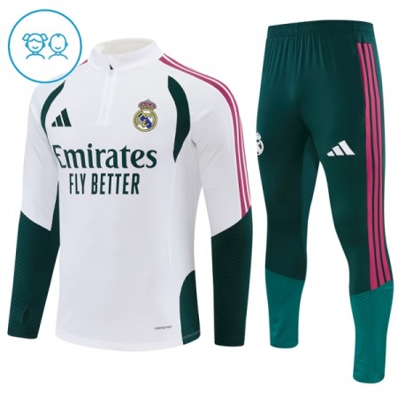 Real Madrid Sudadera De Entrenamiento 2026/27 Blanca Quarter-Zip - Niño Real Madrid Sudadera De Entrenamiento 2026/27 Blanca Quarter-Zip - Niño