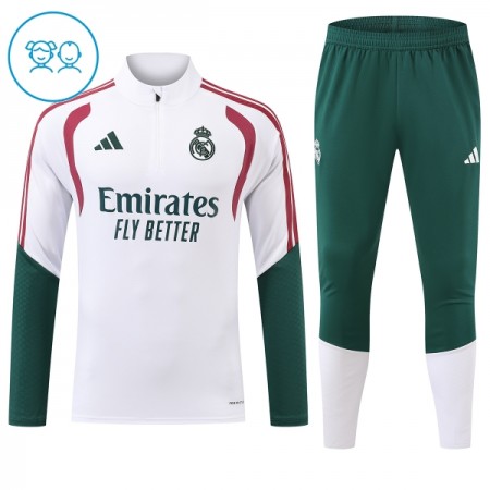Real Madrid Sudadera De Entrenamiento 2026/27 Blanca Quarter-Zip - Niño Real Madrid Sudadera De Entrenamiento 2026/27 Blanca Quarter-Zip - Niño