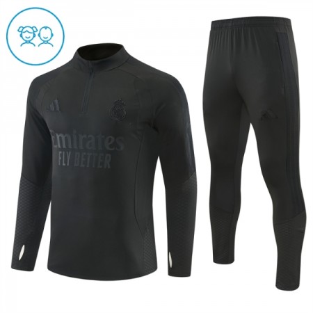 Real Madrid Sudadera De Entrenamiento 2026/27 Negra Quarter-Zip - Niño Real Madrid Sudadera De Entrenamiento 2026/27 Negra Quarter-Zip - Niño