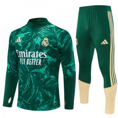 Real Madrid Sudadera De Entrenamiento 2026/27 Verde Quarter-Zip - Hombre