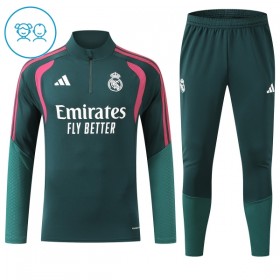 Real Madrid Sudadera De Entrenamiento 2026/27 Verde Quarter-Zip - Niño